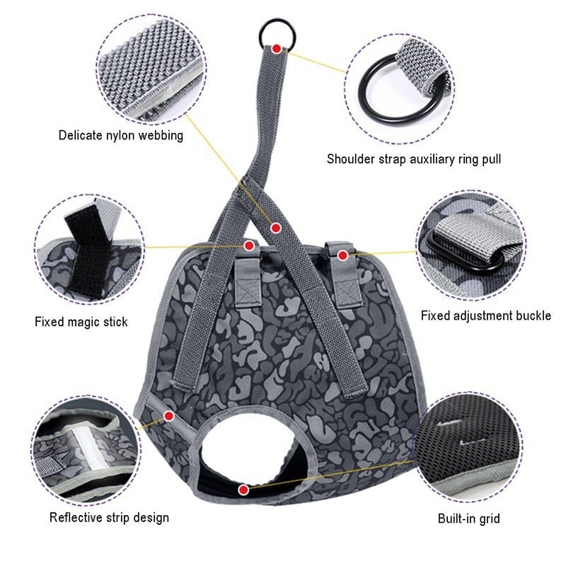 Dog Soft Adjustable Harness Pet Large Dog Walk Out Harness Vest for Medium Dog Chest Strap Dog Harness Pets Accessories-4