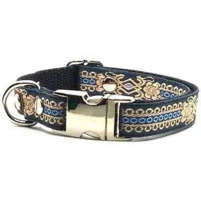 "Personalised Hand Made Chic Cotton Collar for Small Breeds"-0